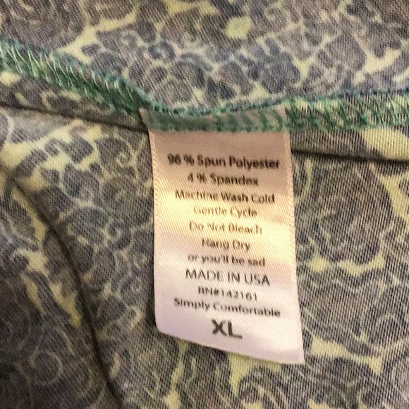 LuLaRoe blue flare skirt, xl - Picture 5 of 8